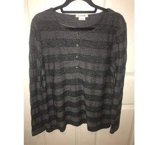 EUC Lacoste striped Henley
